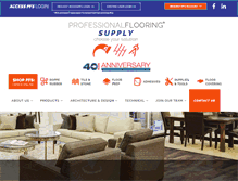Tablet Screenshot of professionalflooring.com